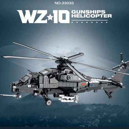 Reobrix 33033 CAICZ-10 Military Attack Helicopter Building Toy Set | 1366 PCS