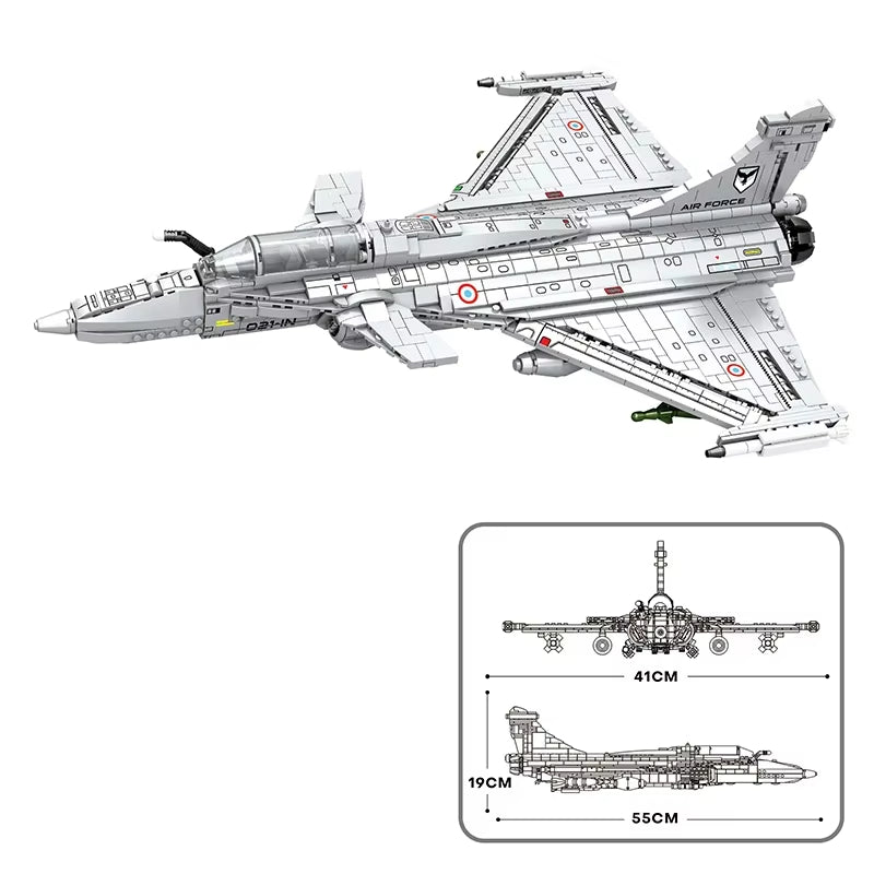 Reobrix 33035 Dassault Rafale Fighter Jet Building Toy Set | 2099 PCS