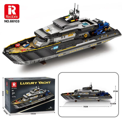 Reobrix 66103 Luxury Yacht Building Toy Set | 4421 PCS