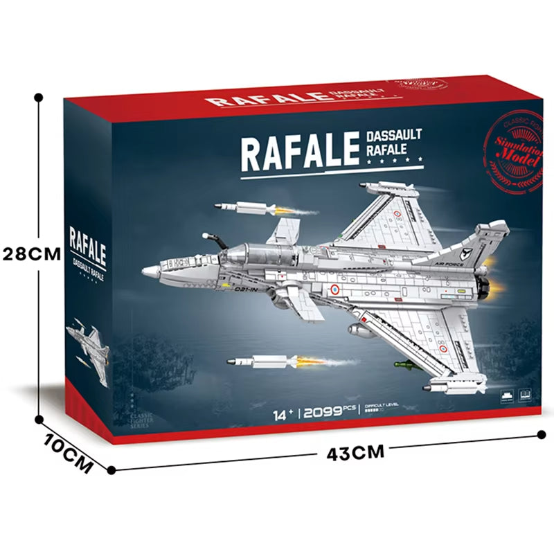 Reobrix 33035 Dassault Rafale Fighter Jet Building Toy Set | 2099 PCS