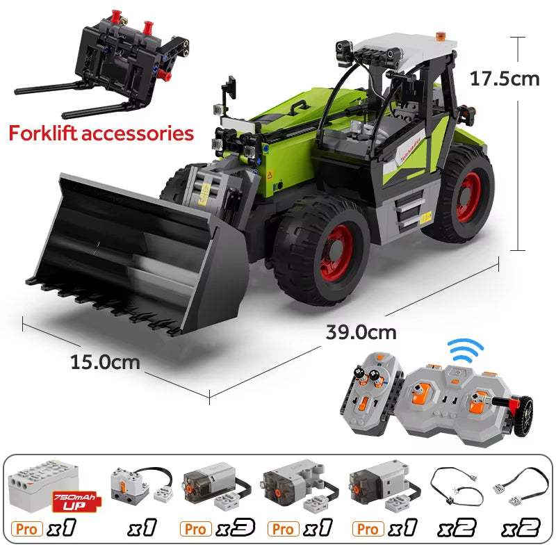 CaDA C61051W Telehandler Building Toy Set | 1469 PCS