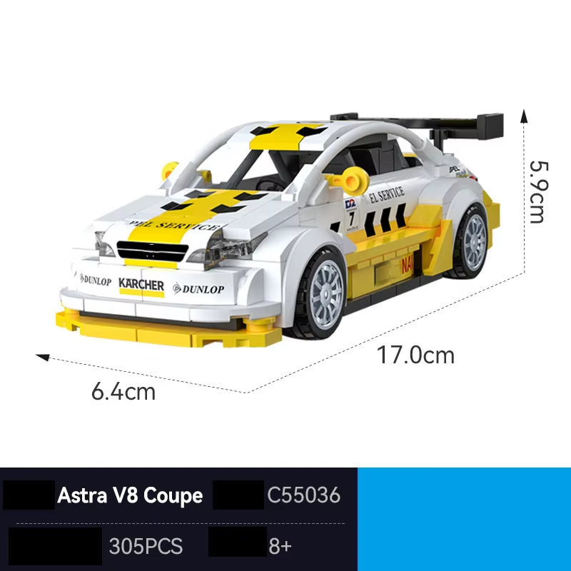 CaDA C55036W Opel Astra V8 Coupe Building Toy Set | 305 PCS