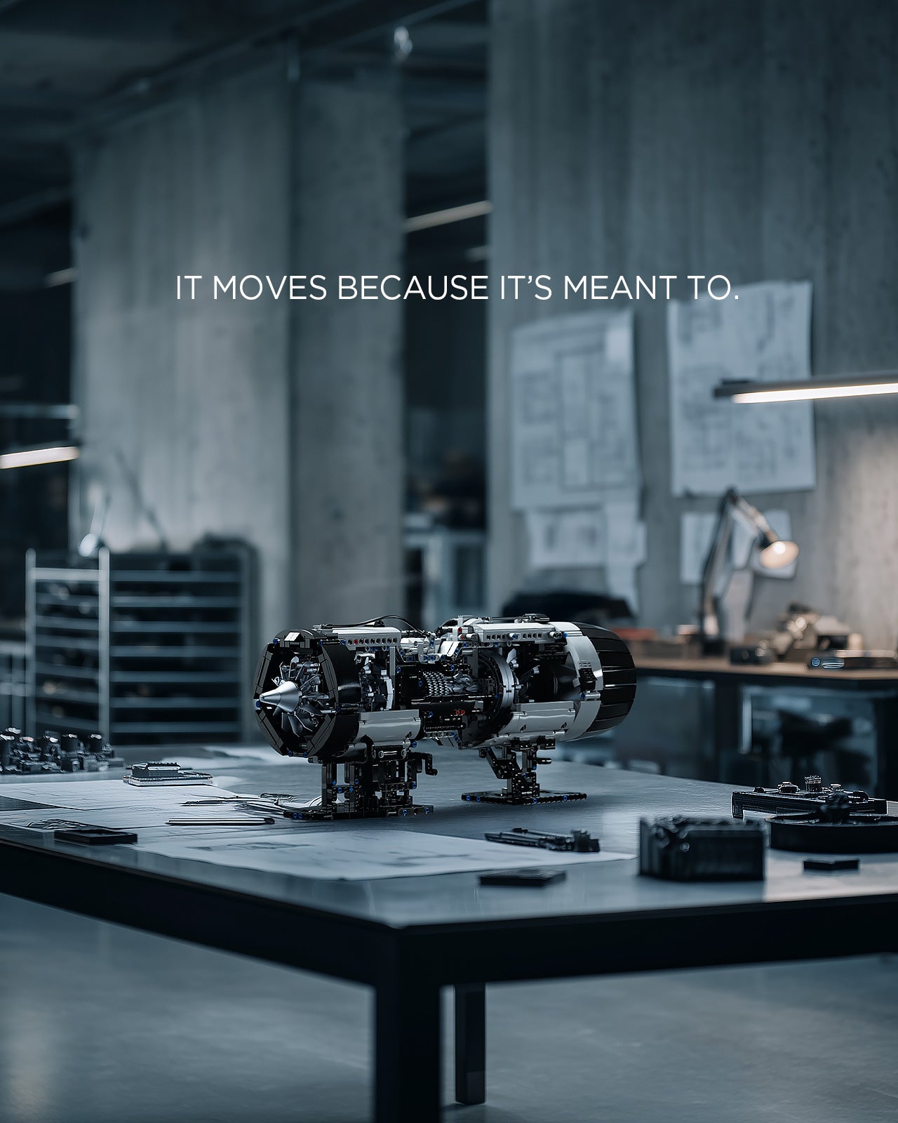 Nifeliz NF10317 Turbofan Engine Building Set | 2216 PCS