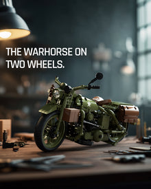 Nifeliz NF10333 Military Motorcycle WLA Building Set | 833 PCS
