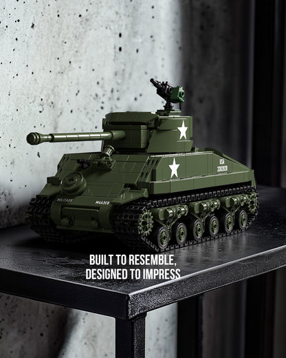 Nifeliz NF10313 Sherman Tank Building Set | 860 PCS