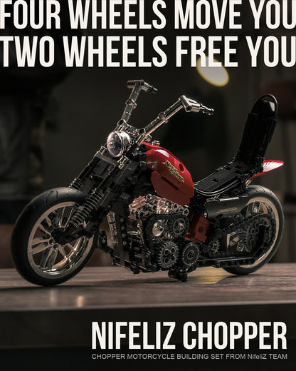 Nifeliz NF10308 Chopper Motorcycle Building Set | 572 PCS