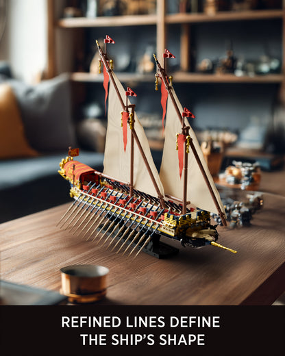 Nifeliz NF10338 Galley Sailing Ship Building Set | 1536 PCS