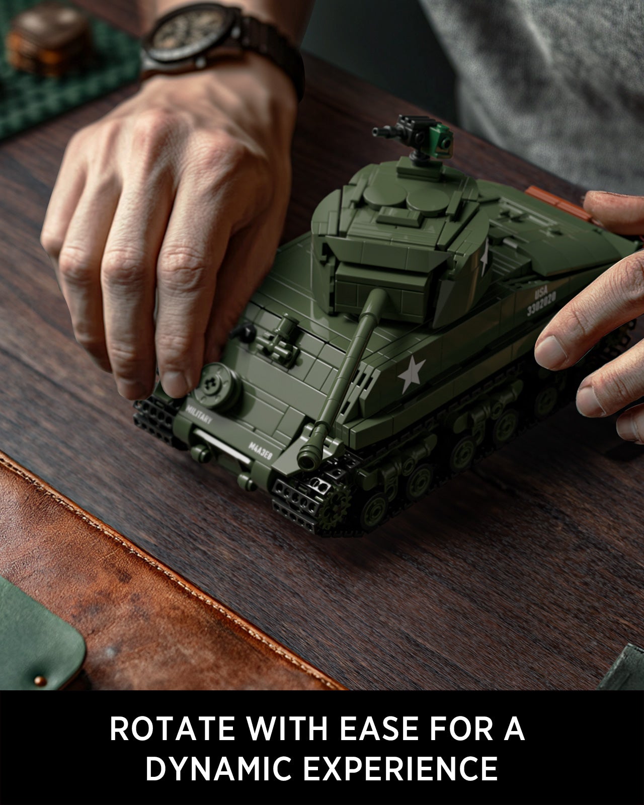 Nifeliz NF10313 Sherman Tank Building Set | 860 PCS