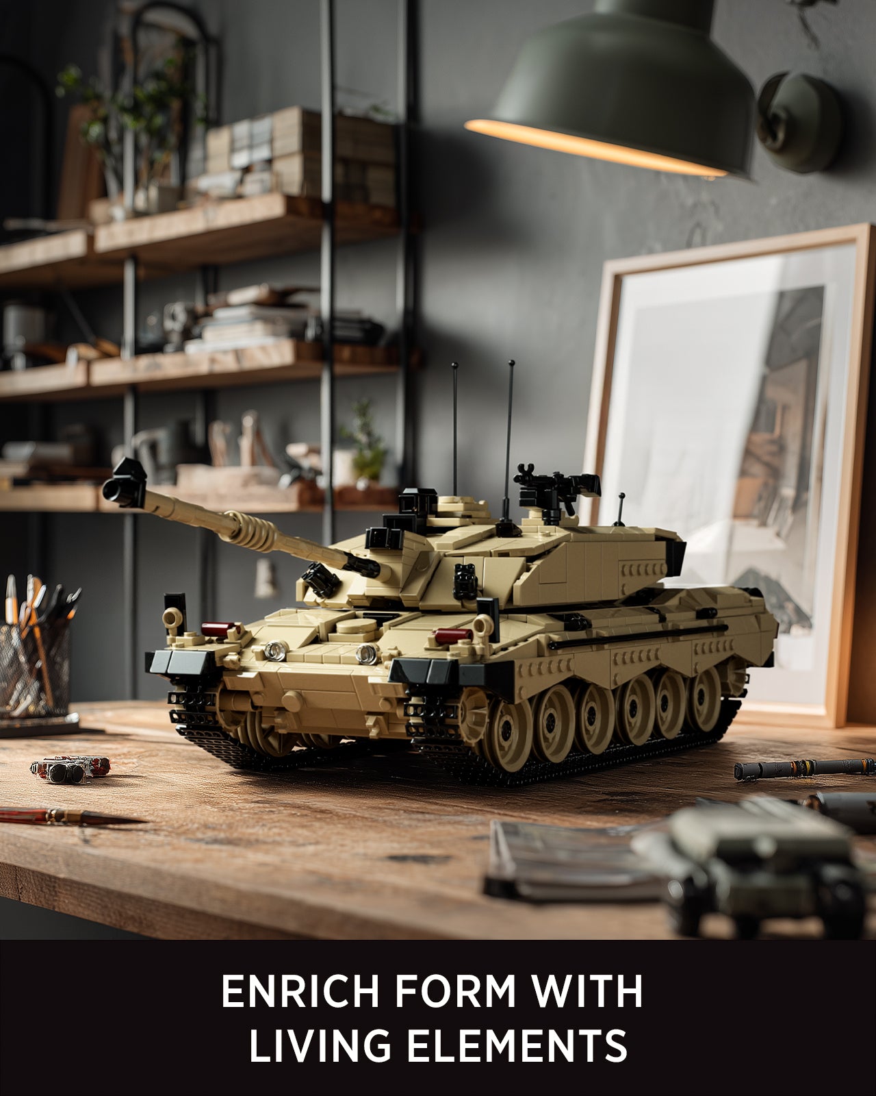 Nifeliz NF10344 Challenger 2 Tank Building Set | 1761 PCS