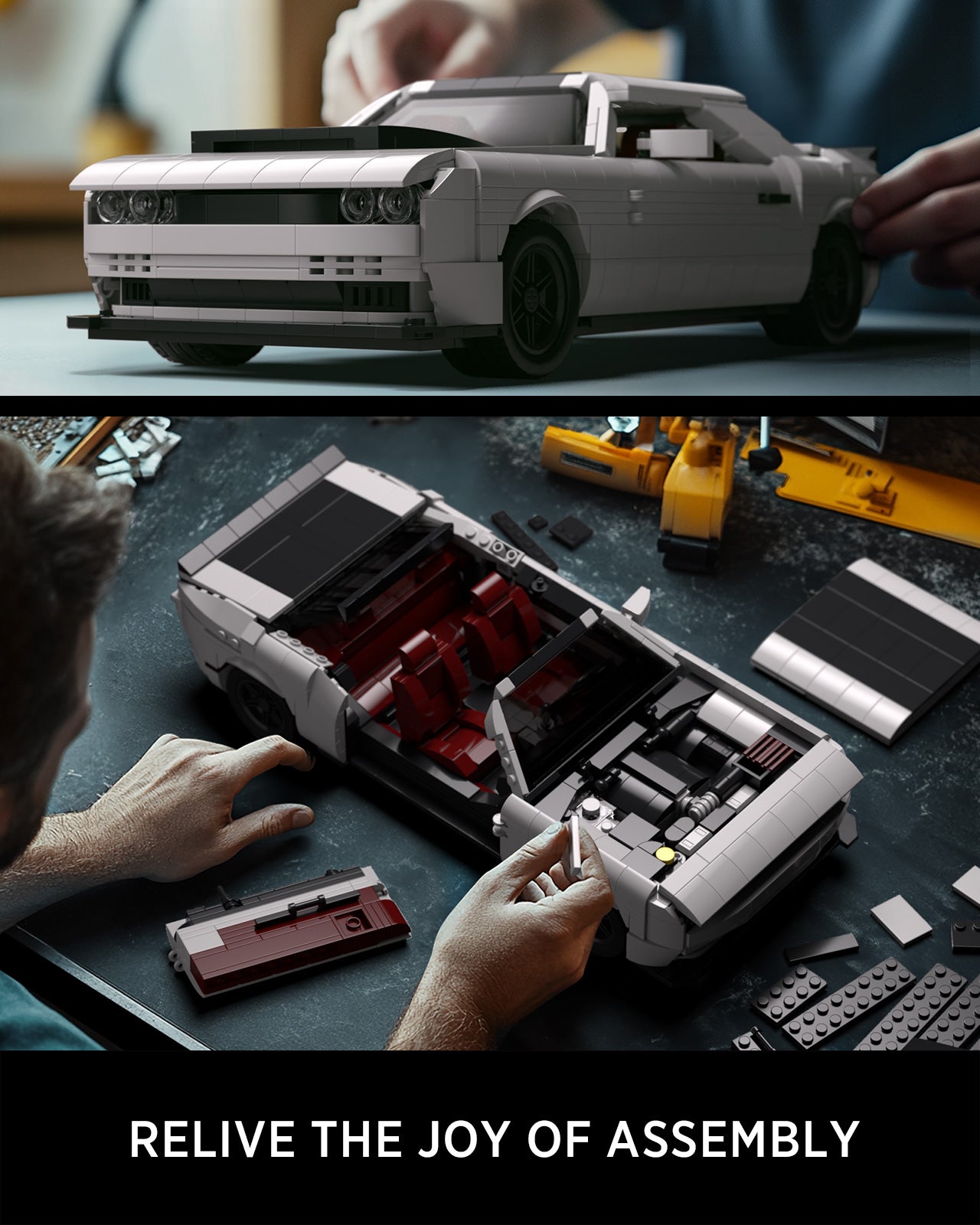 Nifeliz NF10284 Demon Muscle Car Building set | 1225 PCS