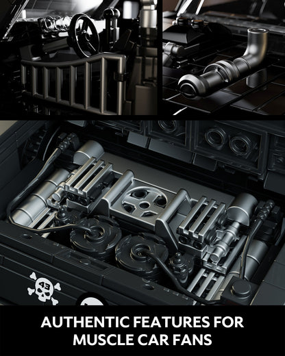 Nifeliz NF10272A Mini HOONIKEN Muscle Car Building Set | 1605 PCS