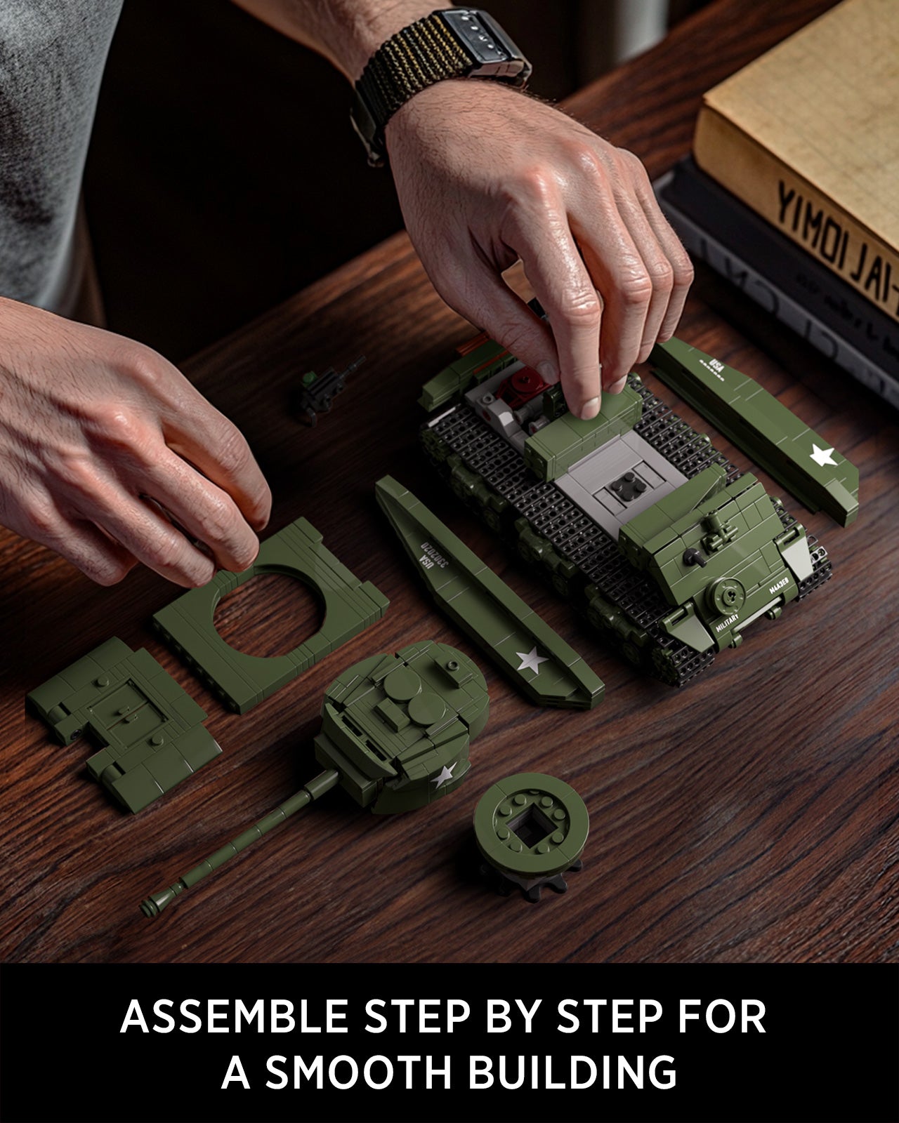 Nifeliz NF10313 Sherman Tank Building Set | 860 PCS
