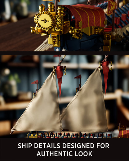 Nifeliz NF10338 Galley Sailing Ship Building Set | 1536 PCS