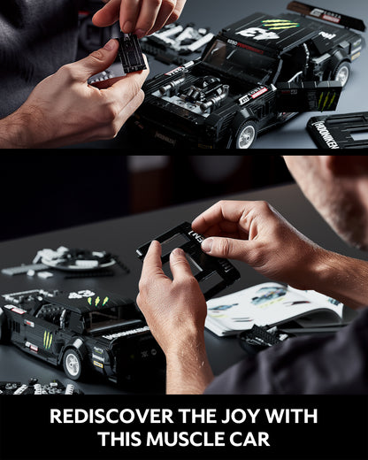 Nifeliz NF10272A Mini HOONIKEN Muscle Car Building Set | 1605 PCS