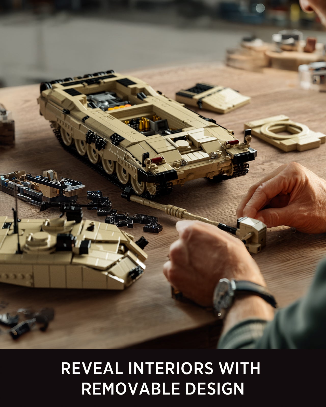 Nifeliz NF10344 Challenger 2 Tank Building Set | 1761 PCS