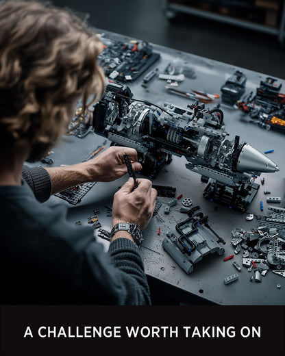 Nifeliz NF10317 Turbofan Engine Building Set | 2216 PCS