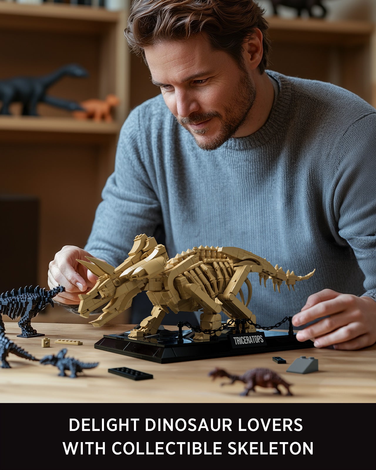 Nifeliz NF10351 Triceratops Fossil Building Set | 798 PCS