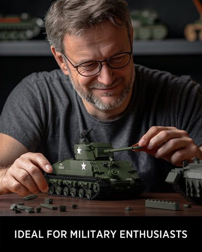 Nifeliz NF10313 Sherman Tank Building Set | 860 PCS