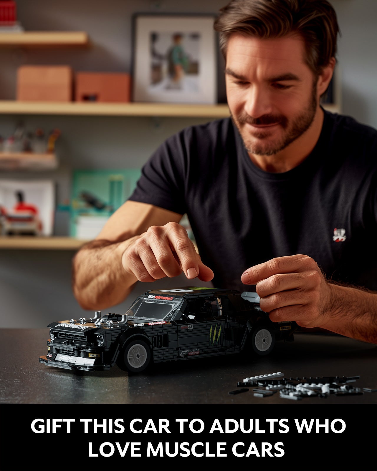 Nifeliz NF10272A Mini HOONIKEN Muscle Car Building Set | 1605 PCS