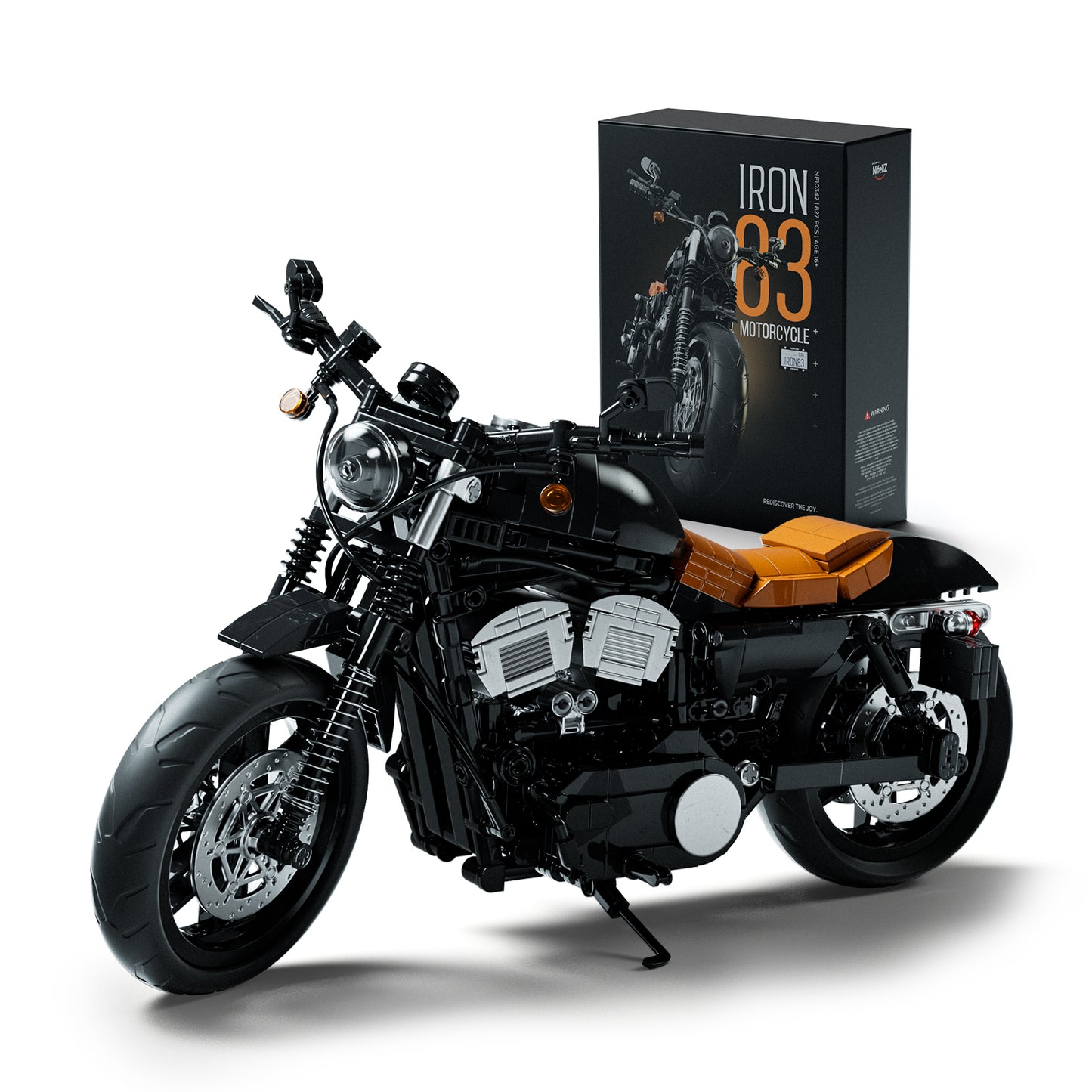 Nifeliz NF10342 Iron 83 Motorcycle Model Building Set | 827 PCS
