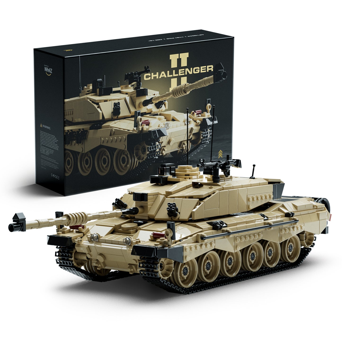 Nifeliz NF10344 Challenger 2 Tank Building Set | 1761 PCS