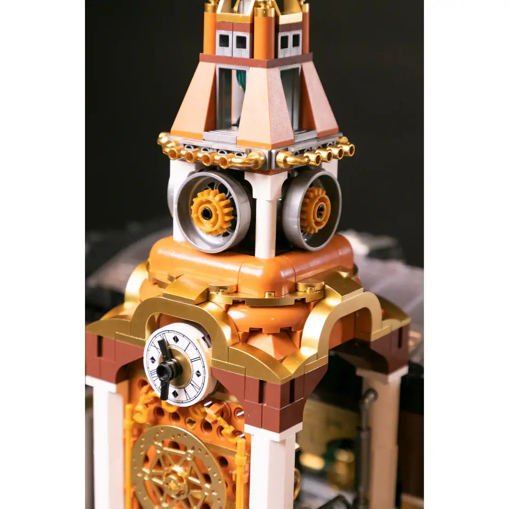 Pantasy 85007 Steampunk Railway Station Building Toy Set |2723 PCS