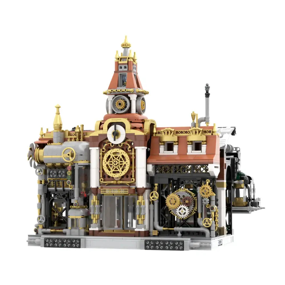 Pantasy 85007 Steampunk Railway Station Building Toy Set |2723 PCS