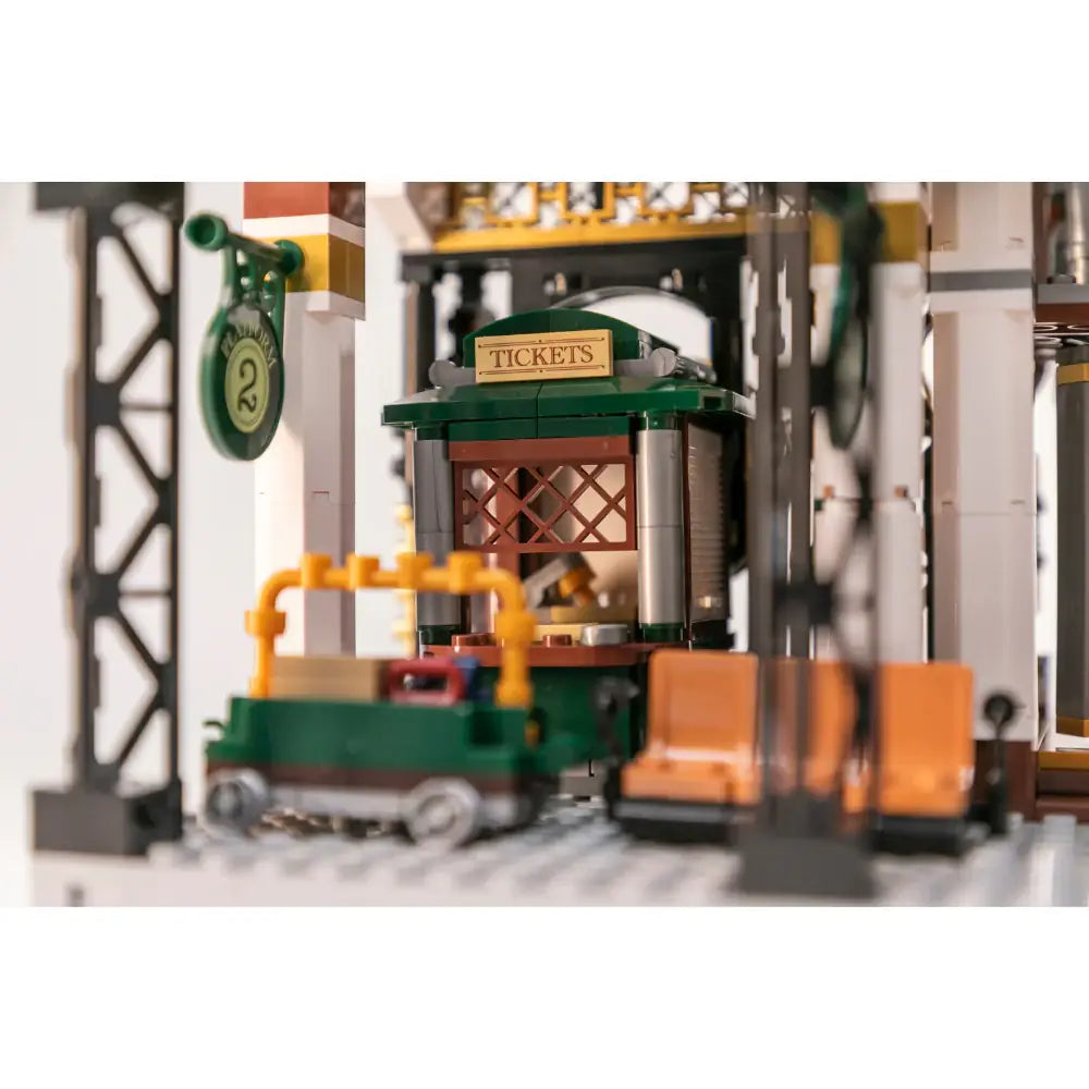 Pantasy 85007 Steampunk Railway Station Building Toy Set |2723 PCS