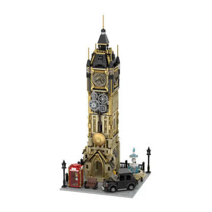 Pantasy 85008 Steampunk Clock Tower Park Building Toy Set |2460 PCS