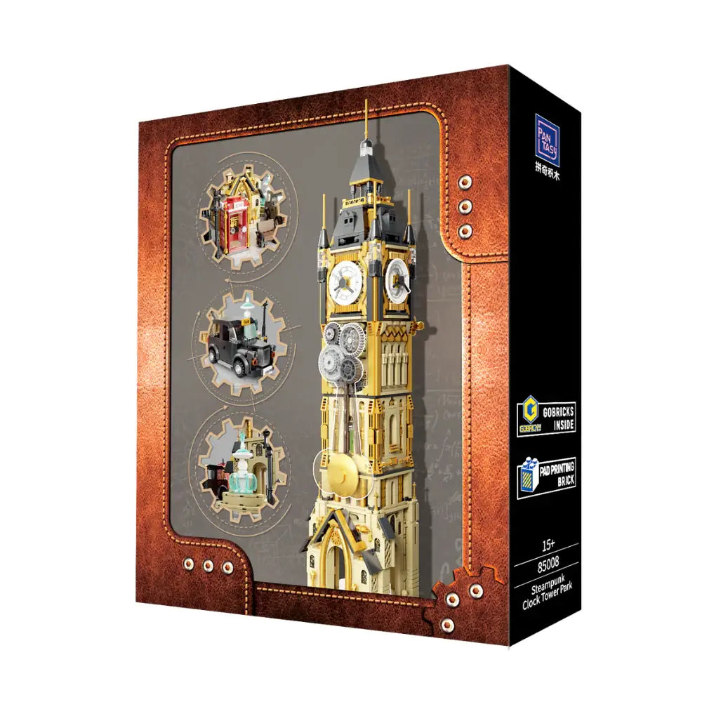 Pantasy 85008 Steampunk Clock Tower Park Building Toy Set |2460 PCS