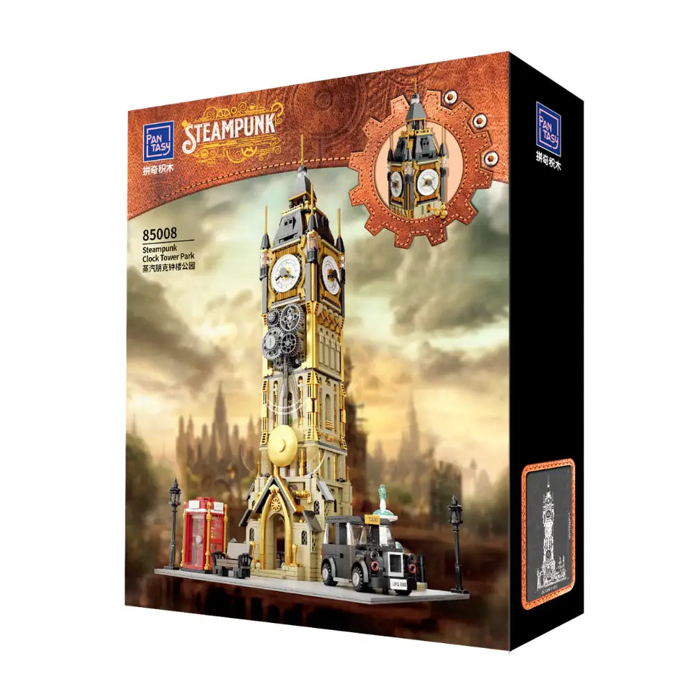 Pantasy 85008 Steampunk Clock Tower Park Building Toy Set |2460 PCS