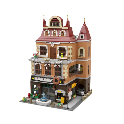 Pantasy 85013 Modular Building Bakery Building Toy Set |2663 PCS