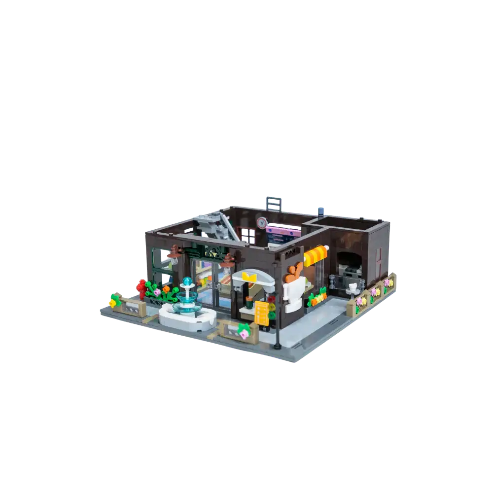 Pantasy 85013 Modular Building Bakery Building Toy Set |2663 PCS
