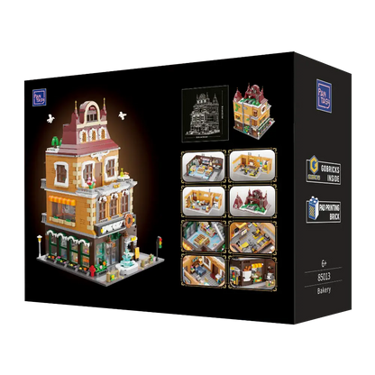 Pantasy 85013 Modular Building Bakery Building Toy Set |2663 PCS