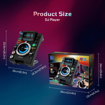 Pantasy 85037 Retro Collection DJ Player Building Toy Set | 869 PCS