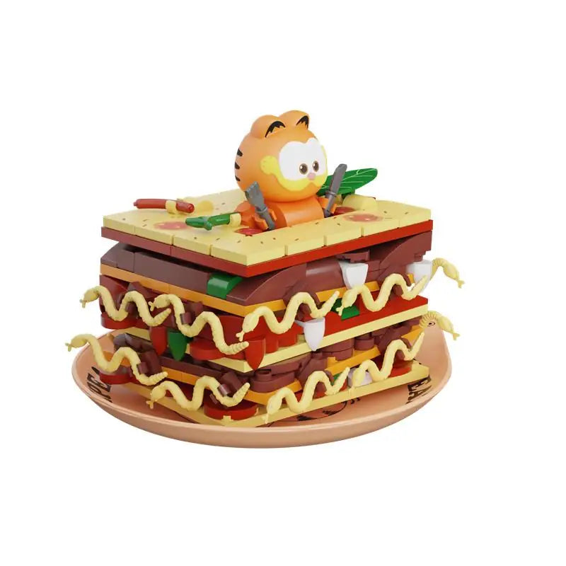 Pantasy 86807 Garfield Foodie Series Lasagna Building Toy Set |300 PCS