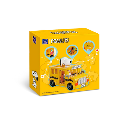 Pantasy 86906 Snoopy School Bus Building Toy Set | 300 PCS