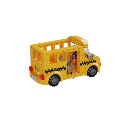 Pantasy 86906 Snoopy School Bus Building Toy Set | 300 PCS