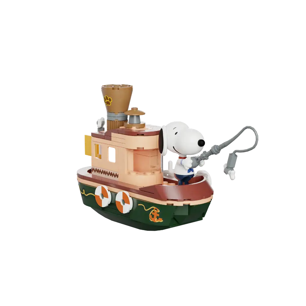 Pantasy 86907 Snoopy Steam Boat Building Toy Set | 300 PCS