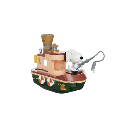 Pantasy 86907 Snoopy Steam Boat Building Toy Set | 300 PCS