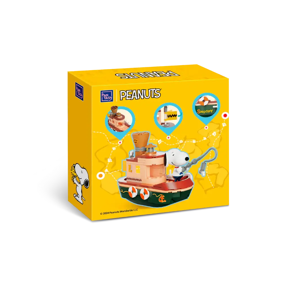 Pantasy 86907 Snoopy Steam Boat Building Toy Set | 300 PCS