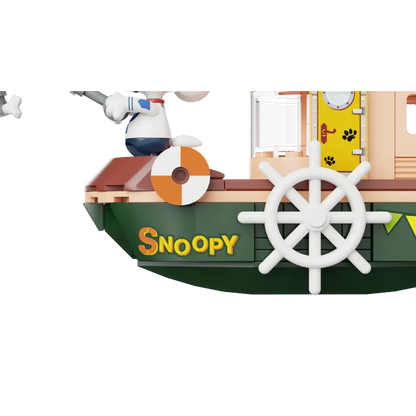 Pantasy 86907 Snoopy Steam Boat Building Toy Set | 300 PCS