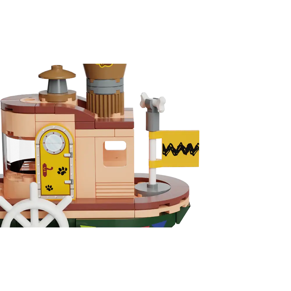 Pantasy 86907 Snoopy Steam Boat Building Toy Set | 300 PCS