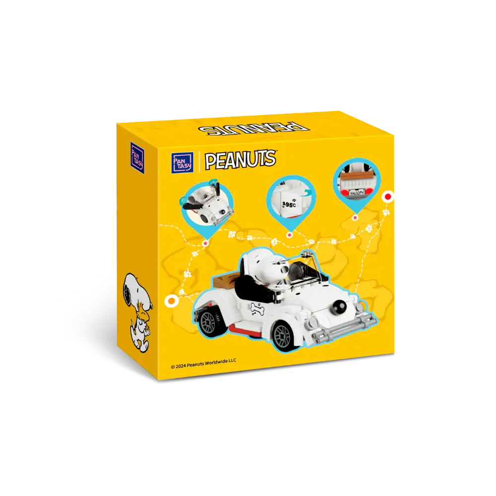 Pantasy 86908 Snoopy Roadster Building Toy Set | 300 PCS