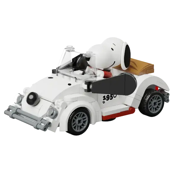 SNOOPY*◡̈⃝ Pantasy 86908 Snoopy Roadster Building Toy Set |300 PCS – Brickmania