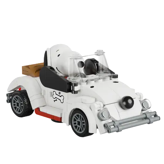 Pantasy 86908 Snoopy Roadster Building Toy Set | 300 PCS