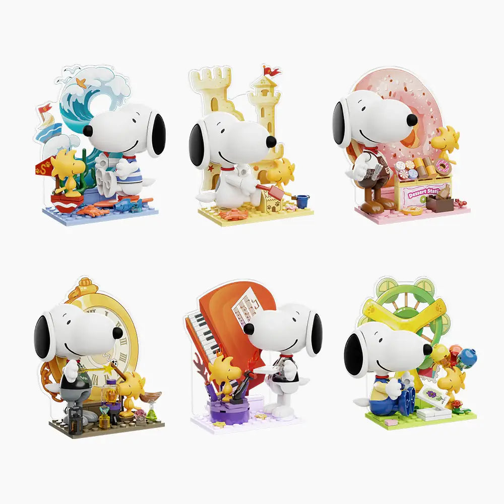 Pantasy 86912 Snoopy Surprise Building Toy Set | 6 PCS