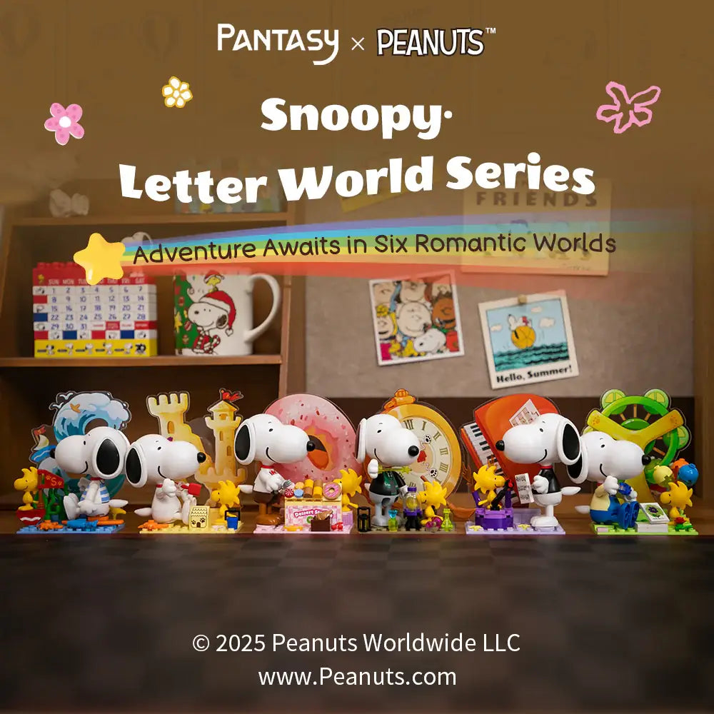 Pantasy 86912 Snoopy Surprise Building Toy Set | 6 PCS