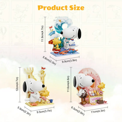 Pantasy 86912 Snoopy Surprise Building Toy Set | 6 PCS