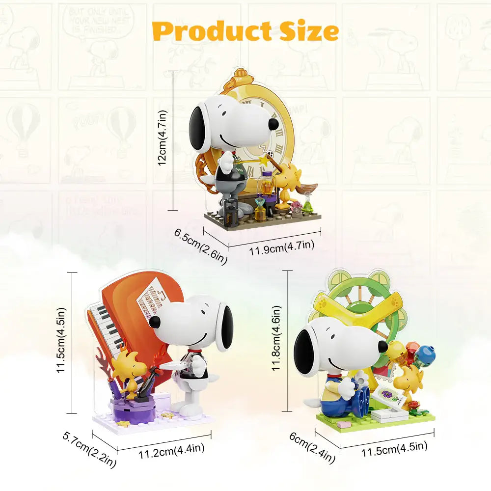 Pantasy 86912 Snoopy Surprise Building Toy Set | 6 PCS